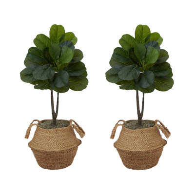 Ensemble de 2 figuiers artificiels 2 pièces