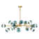 Burness 15 - Light Sputnik Modern Linear Modern Glass Bubble Dining  Chandelier