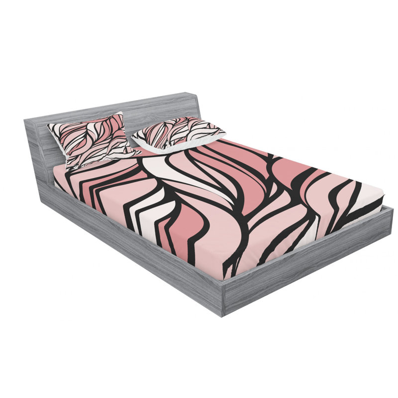 Microfiber Sheet Set, Queen Sheet Set with Fitted Sheet