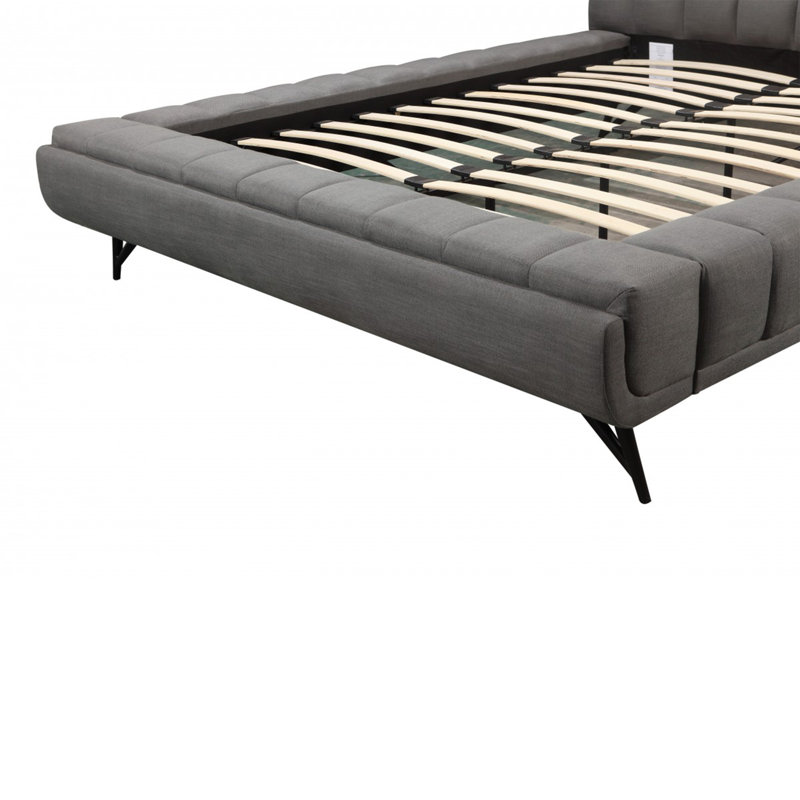 Très grand lit plateforme, beige, Très grand, Gris
