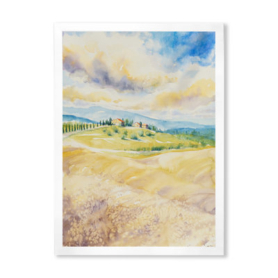 Paysage rustique italien - peinture sur toile