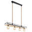 Burch 4 - Light Black/Brown Kitchen Island Pendant