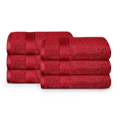 Trident Finesse 100% Cotton, 6-Piece Extra Large Towel Set, Purple