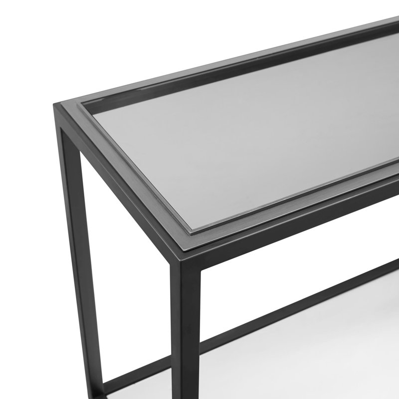 Vibaldy 63'' Glass Top Console Table