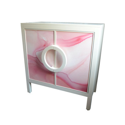 Salon Solid Wood Accent Cabinet