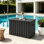 Boîte de rangement pour l'extérieur pour terrasse avec couvercle de rangement pour terrasse et coussins de 160 gallons pour l'extérieur