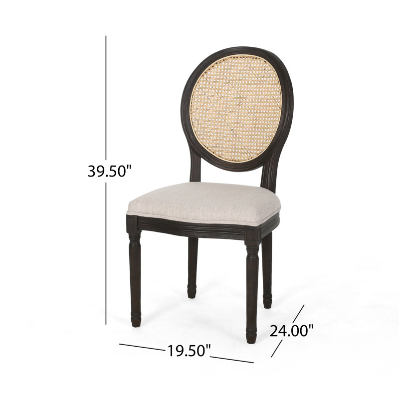 Chaise rembourrée Kandy, Beige