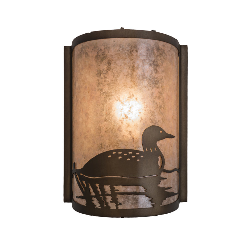 Plafonnier encastré 1 lumière DEL Loon, Cuivre antique, Brun