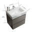Meuble-lavabo de salle de bain avec lavabo, grand meuble-lavabo flottant mural pour salle de bain moderne, lavabo une pièce sans drain ni robinet, pré-assemblé-1465225786