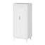 Armoire 31,89 pouces à 2 portes avec porte à panneau et panneau de porte en bois gaufré en PVC-375755482