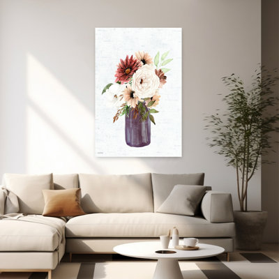 «Harvest Bouquet 2», art floral abstrait rétro, nature