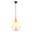 Elegant Adjustable Chandelier, White Metal Body, 11.8 x 13.0 inches | Height Adjustable from 15.0 to 54.3 inches | 1 x E27 Socket (Max 40W), Perfect for Dining Room & Living Spaces, Stylish & Modern Design-36798869