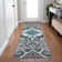 Machine Washable Indoor/Outdoor Xhevrie Teal Rug