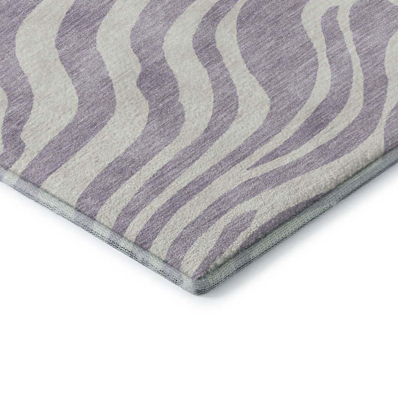 Premium Machine Washable Kian AMF1042 Animal Print Rug, Rectangle 8' x 10'