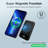  Portable Magnetic Power Bank 10000mAh, Wireless Portable Charger，LED Digital Display Screen, 20W Fast Charging, Black