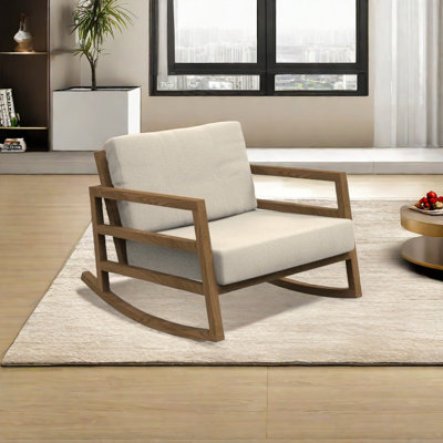Chaise berçante en bois massif de haute qualité