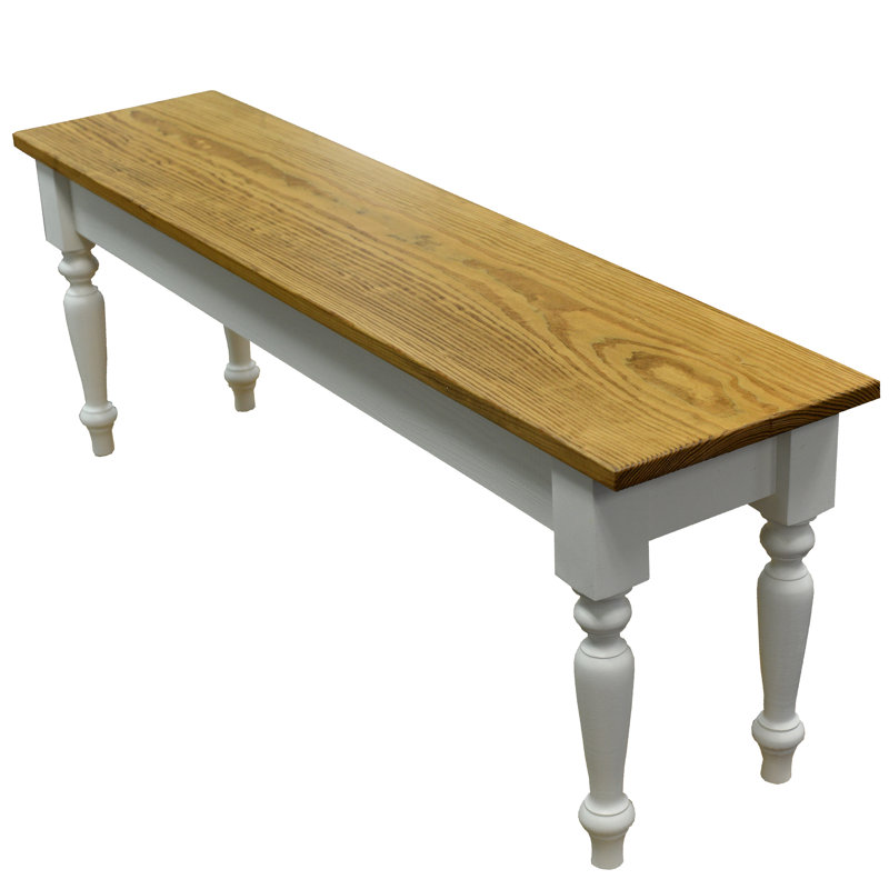 Banc en bois massif, H 17 po x l 30 po x P 12 po