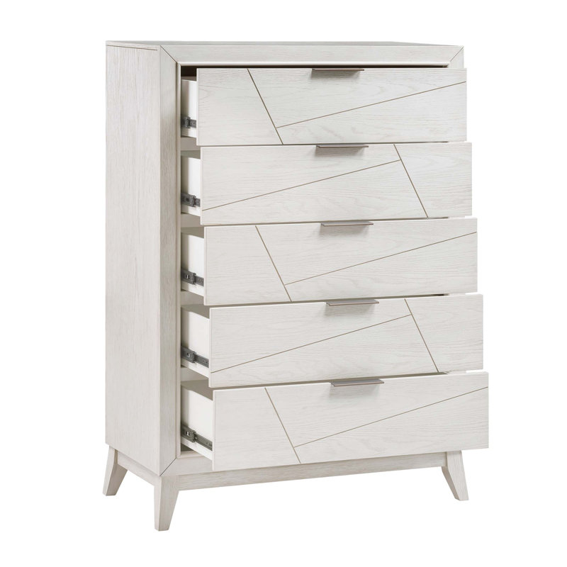 Commode de rangement moderne avec des tiroirs spacieux, parfaite pour les meubles de chambre organisés et élégants