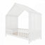 Lit de sol avec baldaquin Montessori, structure de lit simple pour enfants, structure de lit pour enfants en forme de maison avec rampes hautes, lit pour enfants en bois avec toit-1124247979-1124247977