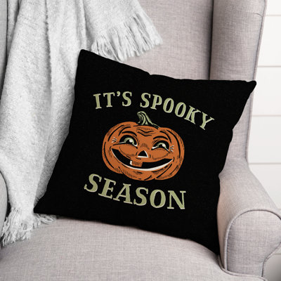 Mcgavock Retro Pumpkin Spooky Season Throw Pillow