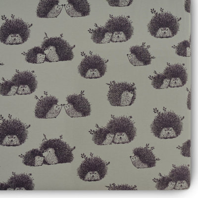 Hedgehog - Turkish Cotton Jersey, 300 Thread Count, Standard Fitted Crib Sheet