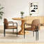 Chaise de salle à manger avec cadre en fer, ensemble de 2-1410878575-1410878573