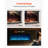 Wrought Studio™ Black Electric Fireplace-679524965