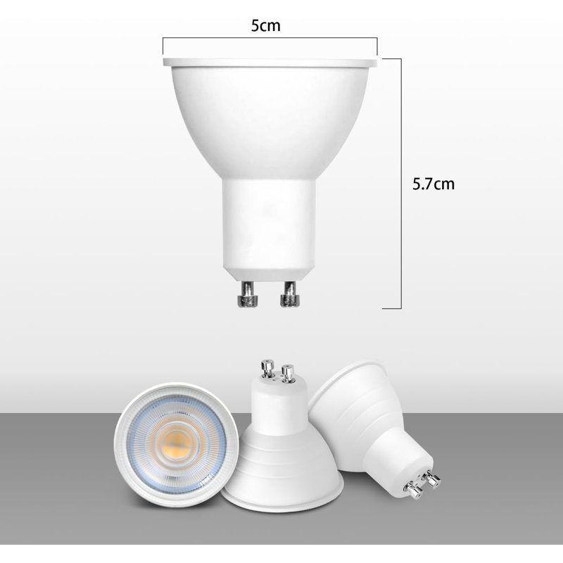 LED Spotlight Bulbs 5W, Warm White, 3000K, No Flickering, Energy Saving Led Bulbs, GU10 Halogen Spot Light Bulbs, Non Dimmable