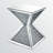 Maycee Mirrored Glass Top End Table