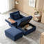 Fauteuil d'appoint confortable en velours côtelé-129239792