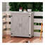 Banc de rempotage avec armoire de rangement et plateau de table en métal pour patio extérieur, table de poste de travail extérieur