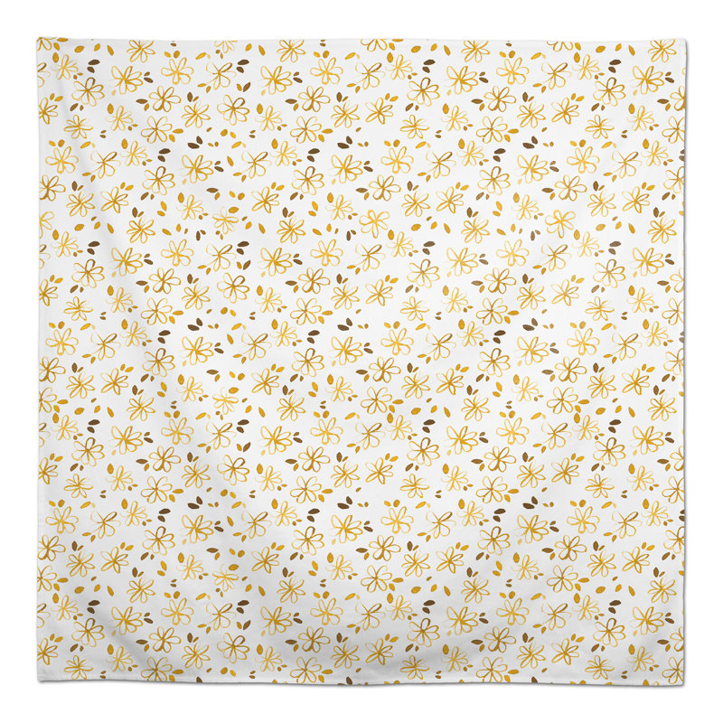 Abdul-Haadi Floral Square Tablecloth, Yellow