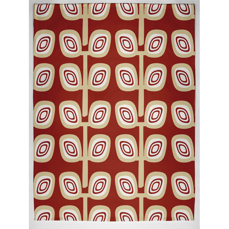 Maja Plain Weave / Muslin Throw Blanket, Orange