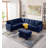 Reversible Modular Corner Sectional Sofa & Ottoman Set-620913377