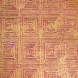 Pepper Sheen Finish Geometric Diamond Raffia Wallpaper Roll