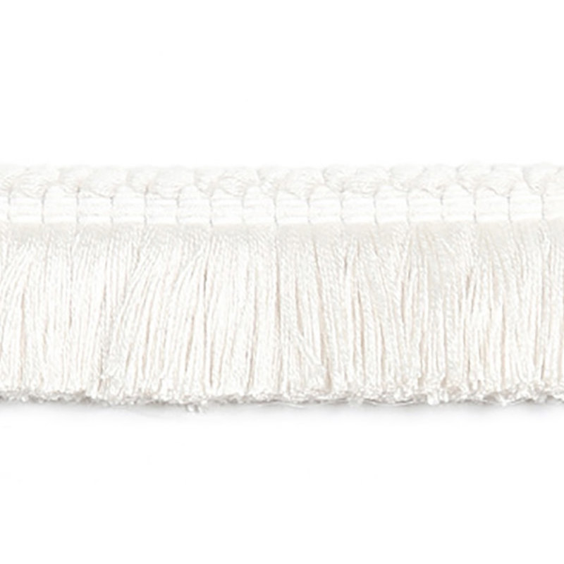 Frange brossée de 1,25 po, Blanc