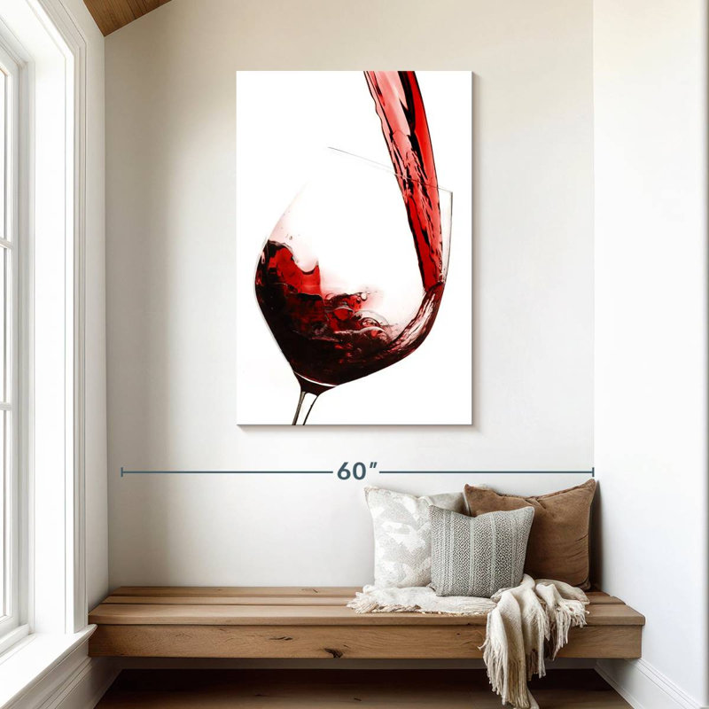 Yarlin Red Wine Flow, 45" H x 30" W