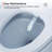 Smart Bidet Toilet 10" Rough-in, Bidet Built-in, Instant Warm Water, Elongated Heated Toilet Seat, Dryer, Blackout Flushing And Deodorization