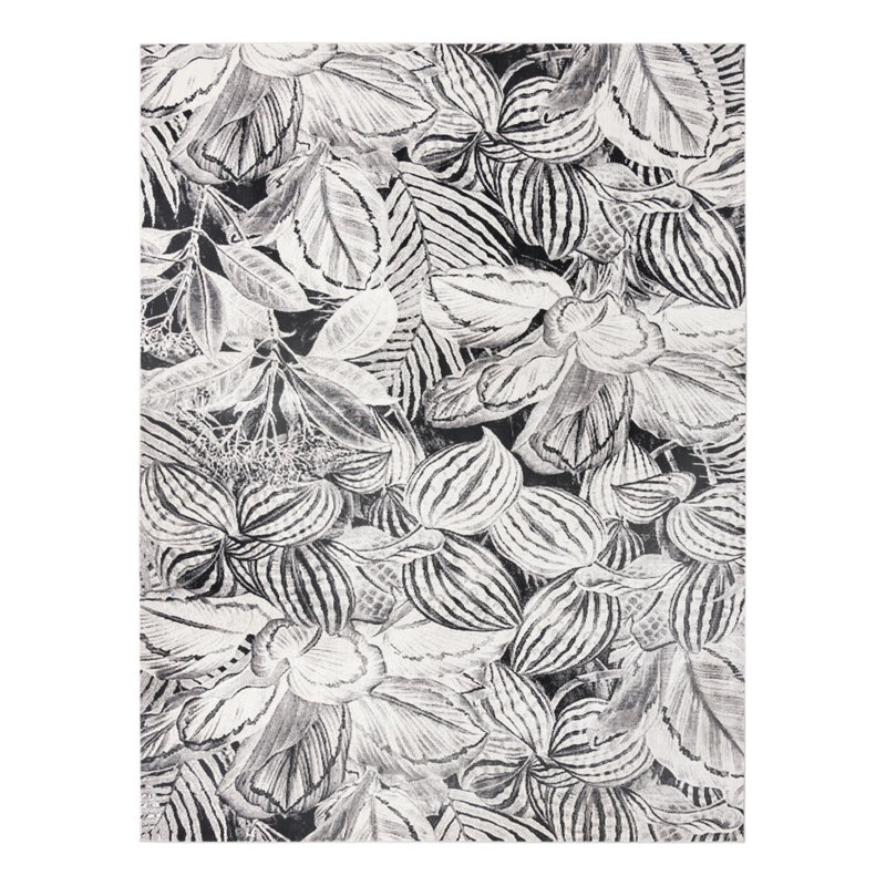 Tapis gris anthracite, Rectangle 7 pi 10 po x 10 pi