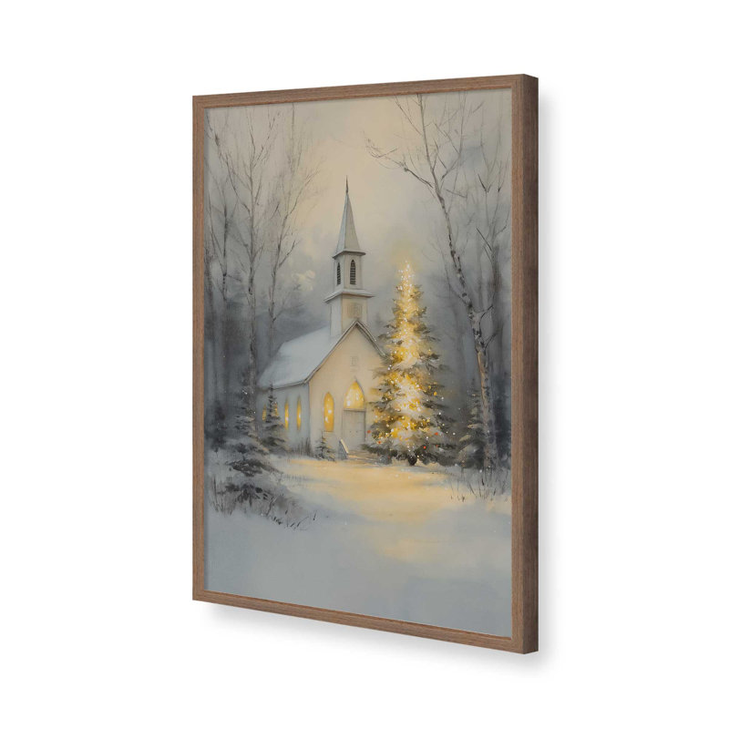 «Silent Night Glow», reproduction d'art, Noyer, 8 po x 10 po
