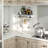 Capo Rustic Wood Kitchen Spice Rack with Towel Bar and 8 Removable Hooks-388082232