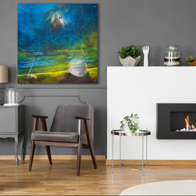 «The Golfer II» par Sam Asllani, art mural en verre acrylique