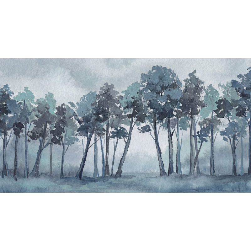 Papier peint abstrait paysage aquarelle, Texturé non collé, 120 po x 96 po
