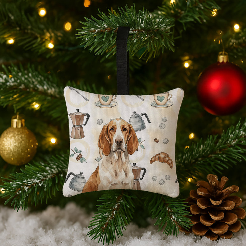Ornement suspendu en tissu Braco Italiano, Bracco Italiano