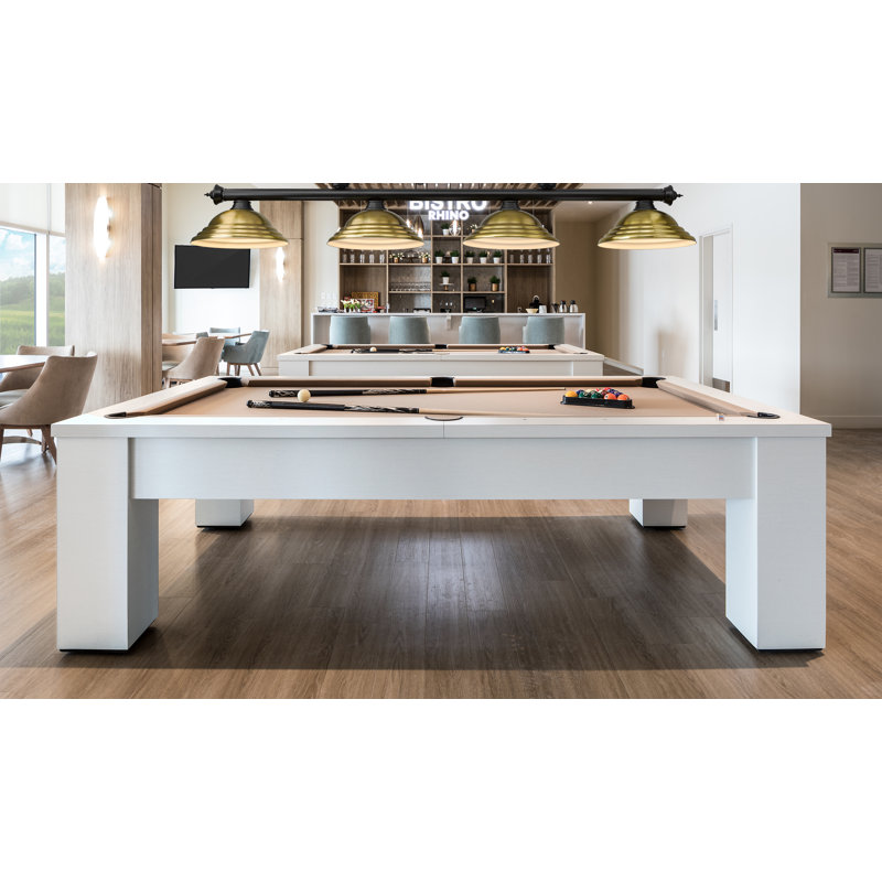 Billard 4 lumières Annaleisa, Laiton frotté, Nickel brossé