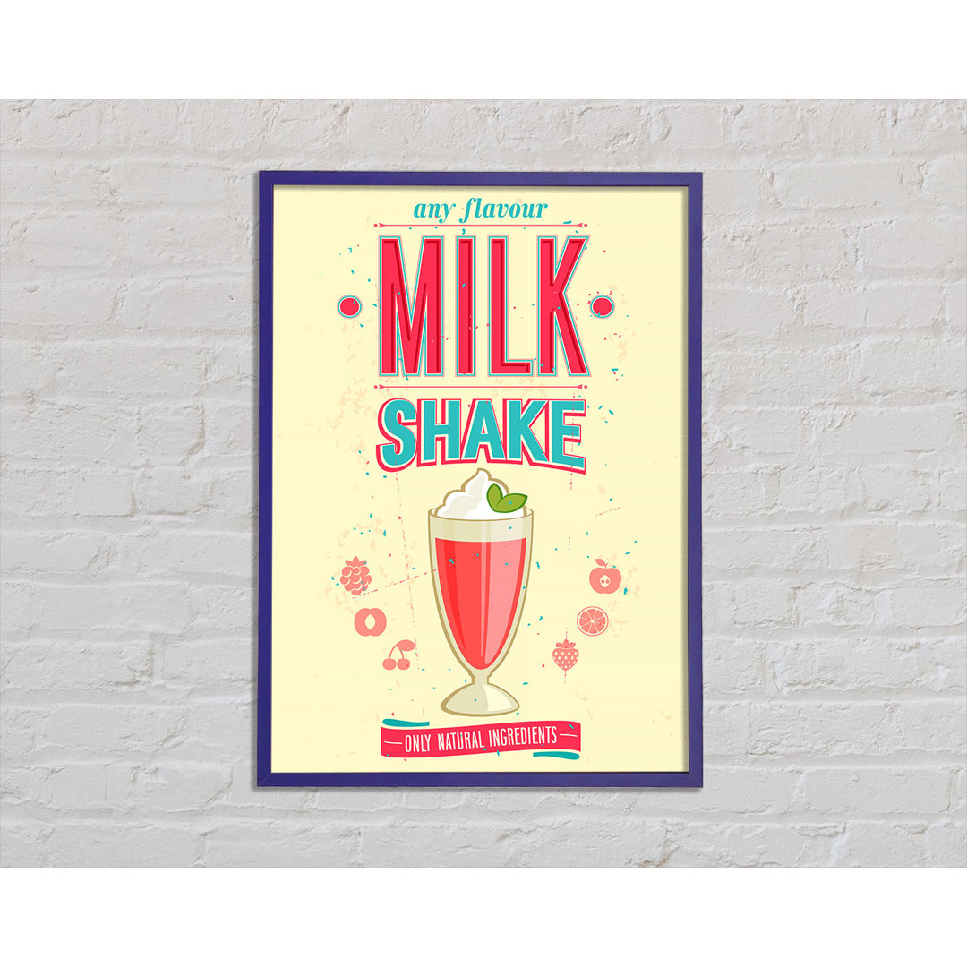 Milk Shake - Einzelner Bilderrahmen Kunstdrucke