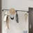 Kusilvak 70.8'' Metal Wall Mounted Clothes Rack