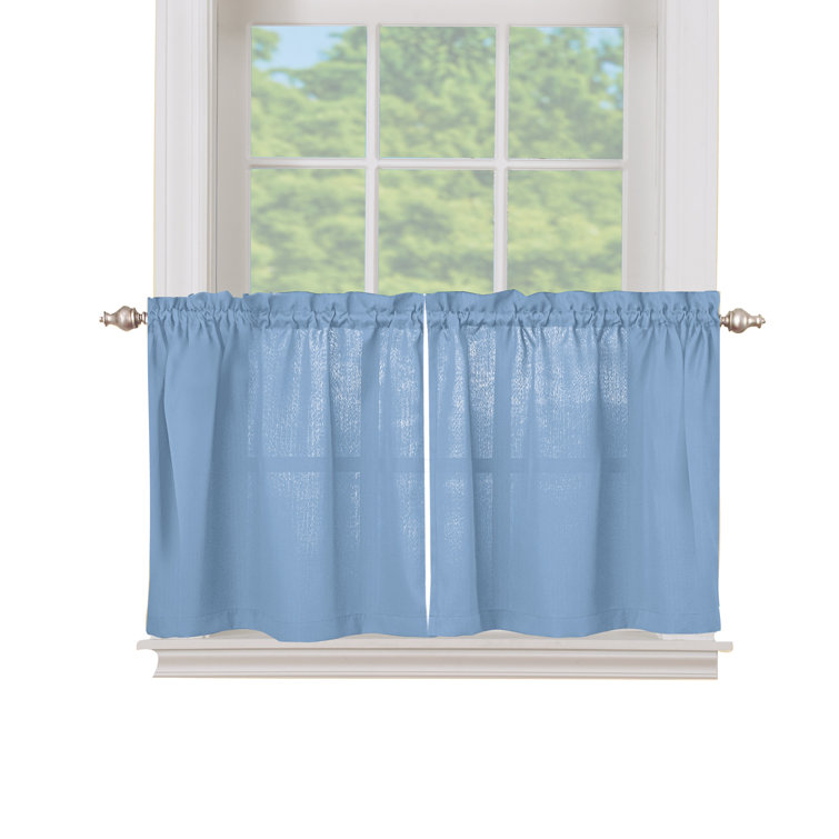 Sample Solid Textured Tier Window Curtain