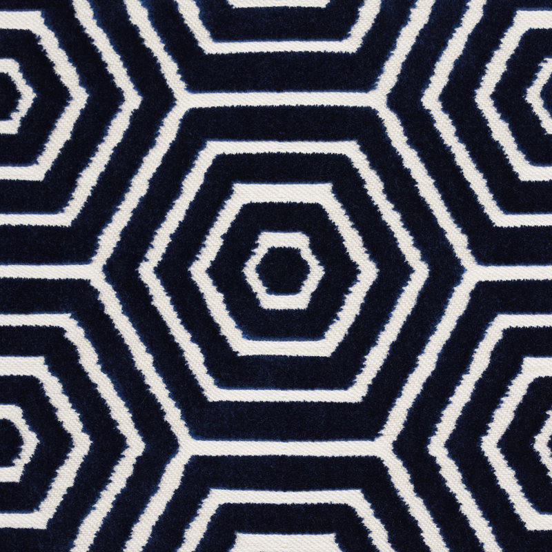 Tissu Mary Mcdonald Bees Knees, Bleu marine