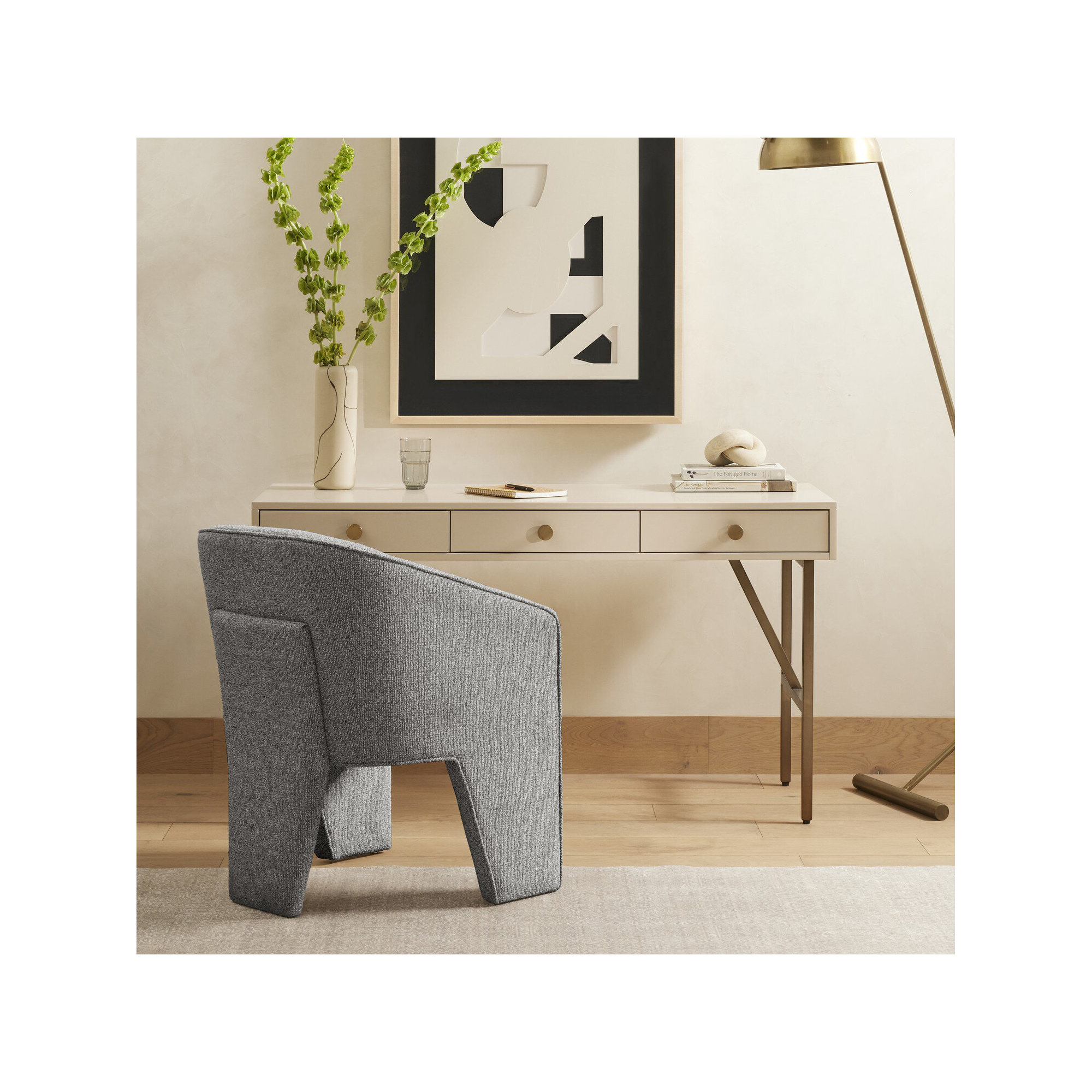 Tillison Upholstered Arm Chair, Barron Smoke